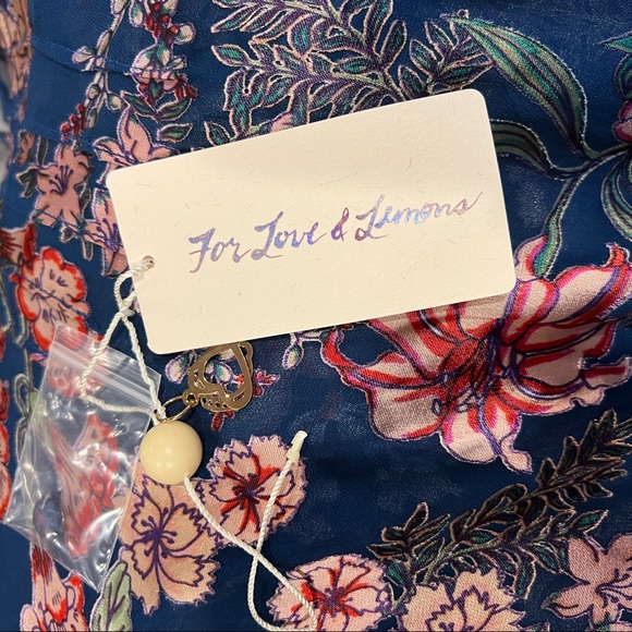 For Love and Lemons Floral Back Closure Blouse (XS) - Picture 14 of 16